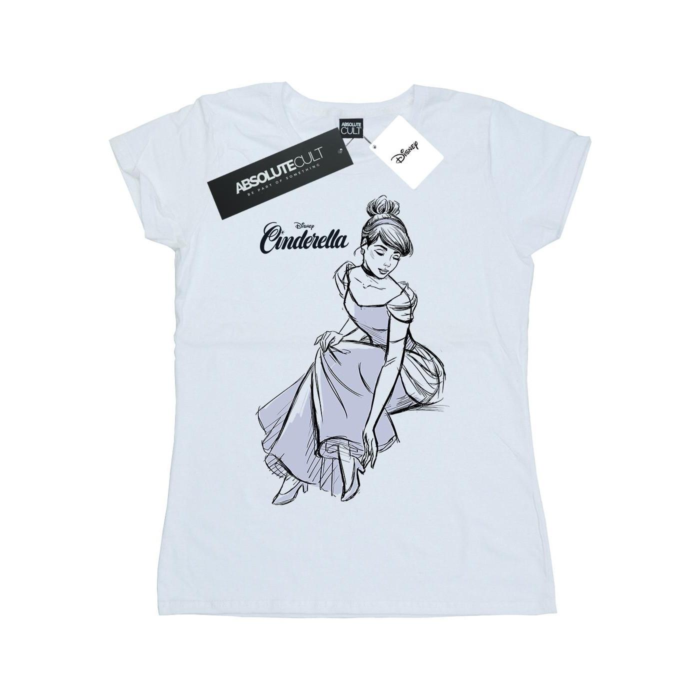 Image of Cinderella Slipper Sketch Tshirt Damen Weiss M