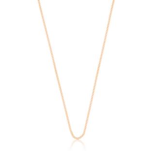 MUAU Schmuck  Collier rond d'forçat en or rose 750, 1,7mm, 50cm 