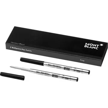 MONTBLANC Mine Refill Ballpoint F 128210 mystery black 2 Stück