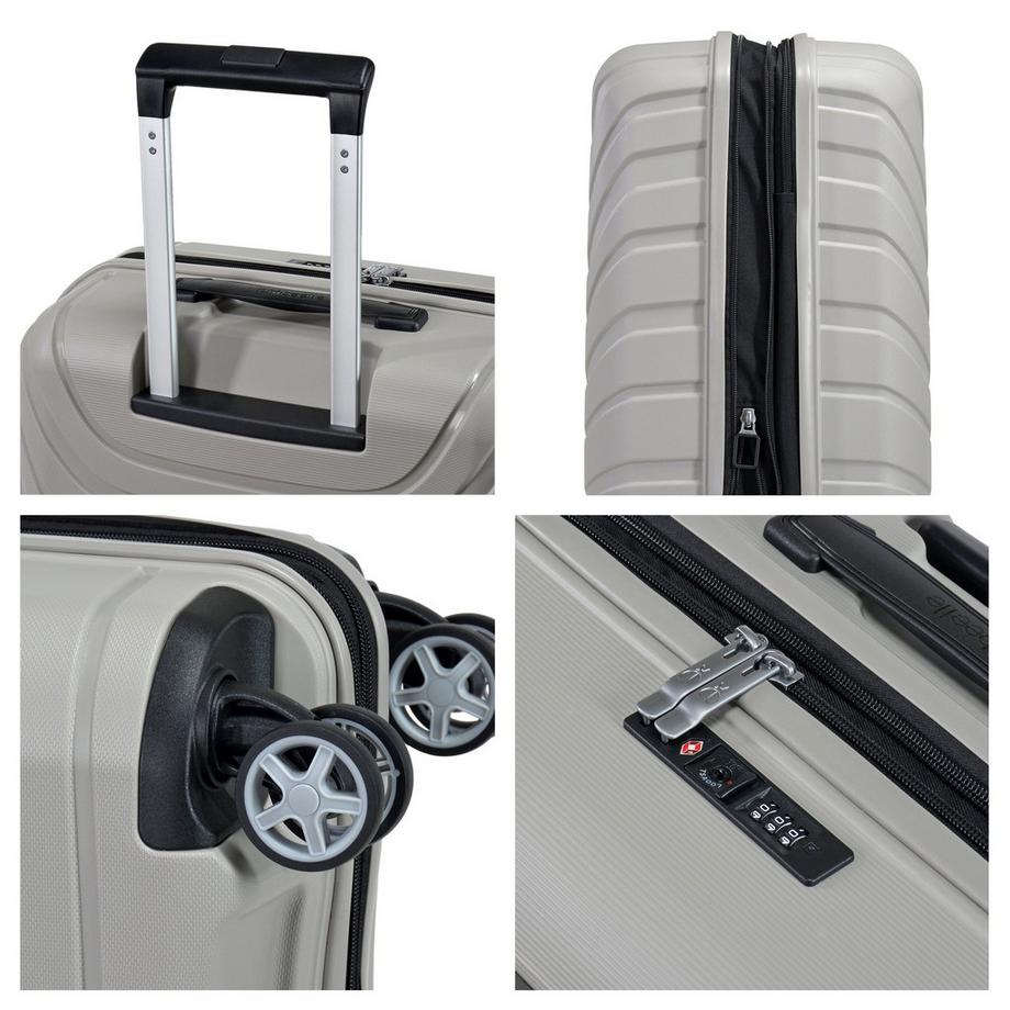 Probeetle by Eminent  Voyager XXI Expandable Handgepäck Koffer 4 Rollen Grau 