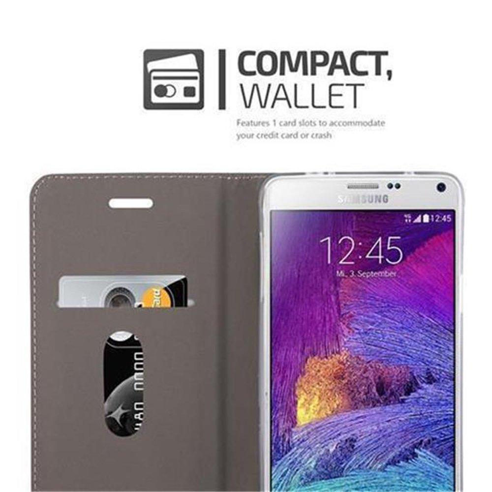 Cadorabo  Housse compatible avec Samsung Galaxy NOTE 4 - Coque de protection avec fermeture magnétique, fonction de support et compartiment pour carte 