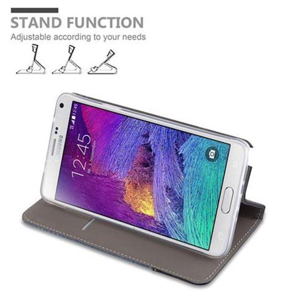 Cadorabo  Housse compatible avec Samsung Galaxy NOTE 4 - Coque de protection avec fermeture magnétique, fonction de support et compartiment pour carte 