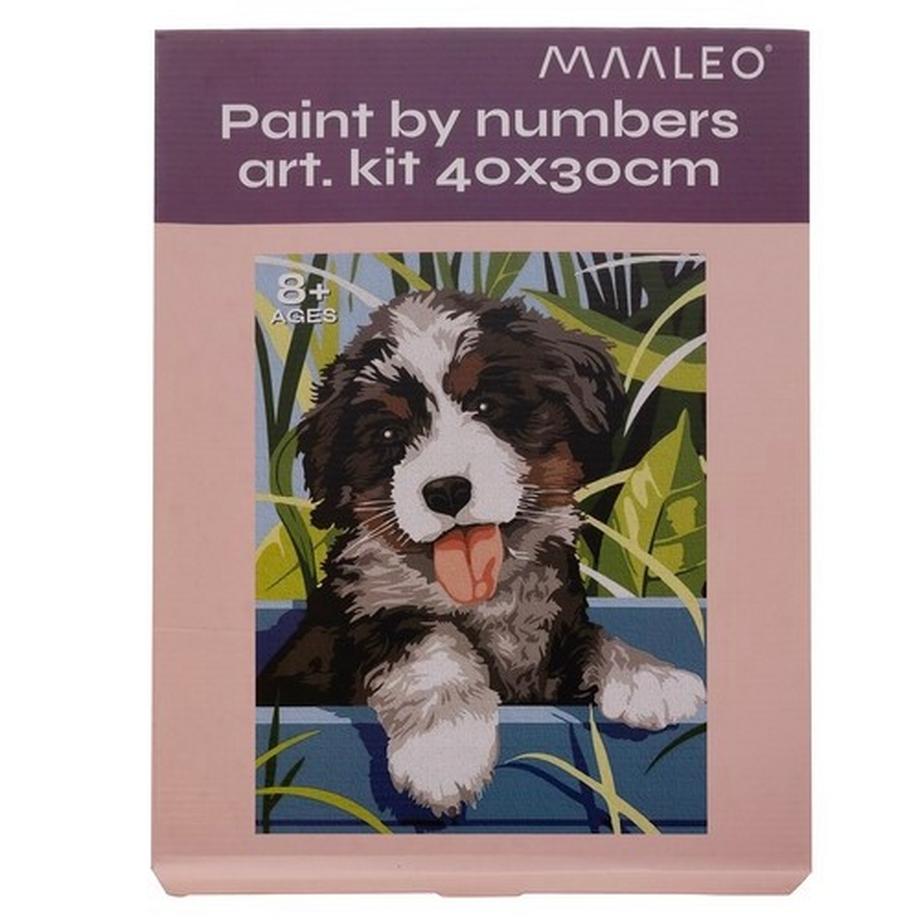 Maaleo Peinture par numéros 40x30cm - Chien Maaleo 22780  