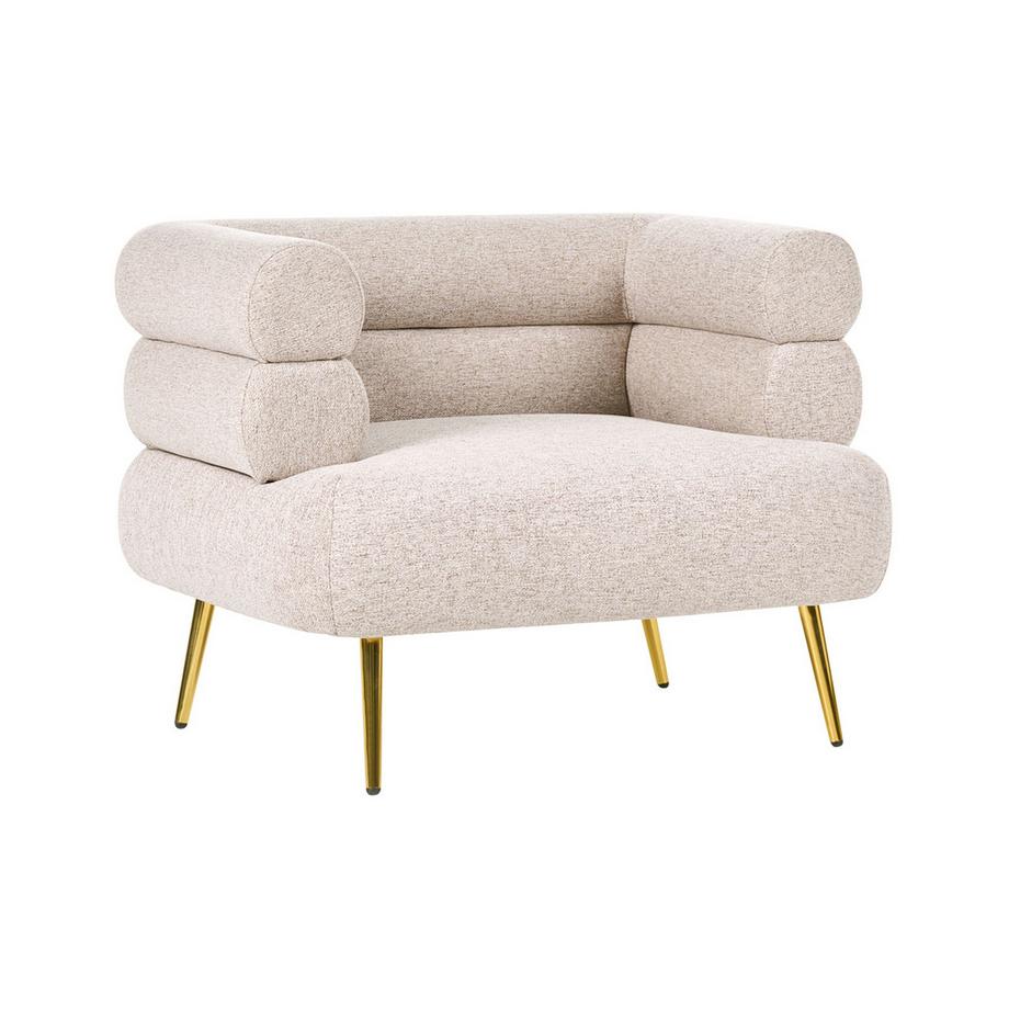 Beliani Fauteuil en Tissu Glamour BOVIK  