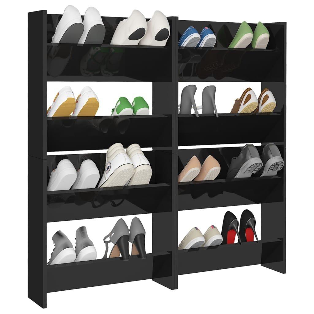 VidaXL Armoire à chaussures murale bois d'ingénierie  