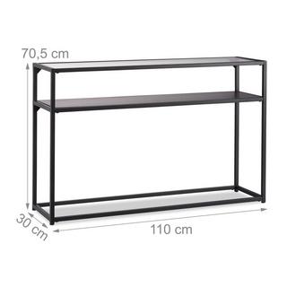 B2X Konsolentisch Glas Metall  
