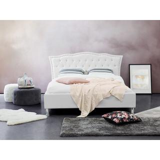 Beliani Letto contenitore en Pelle sintetica Glamour METZ  