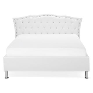 Beliani Letto contenitore en Pelle sintetica Glamour METZ  