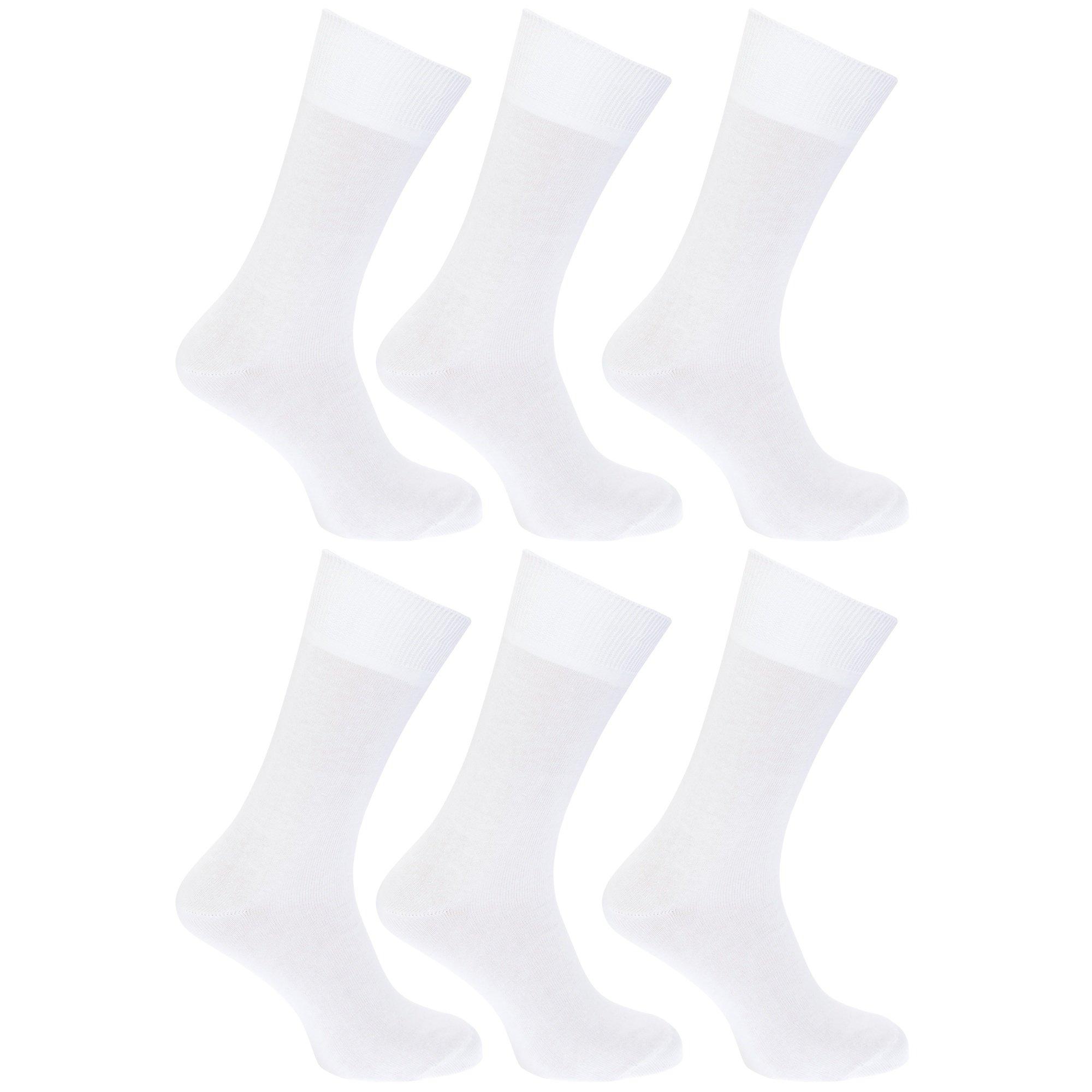 Image of Socken 100% , 6erpack Herren Weiss 39-43