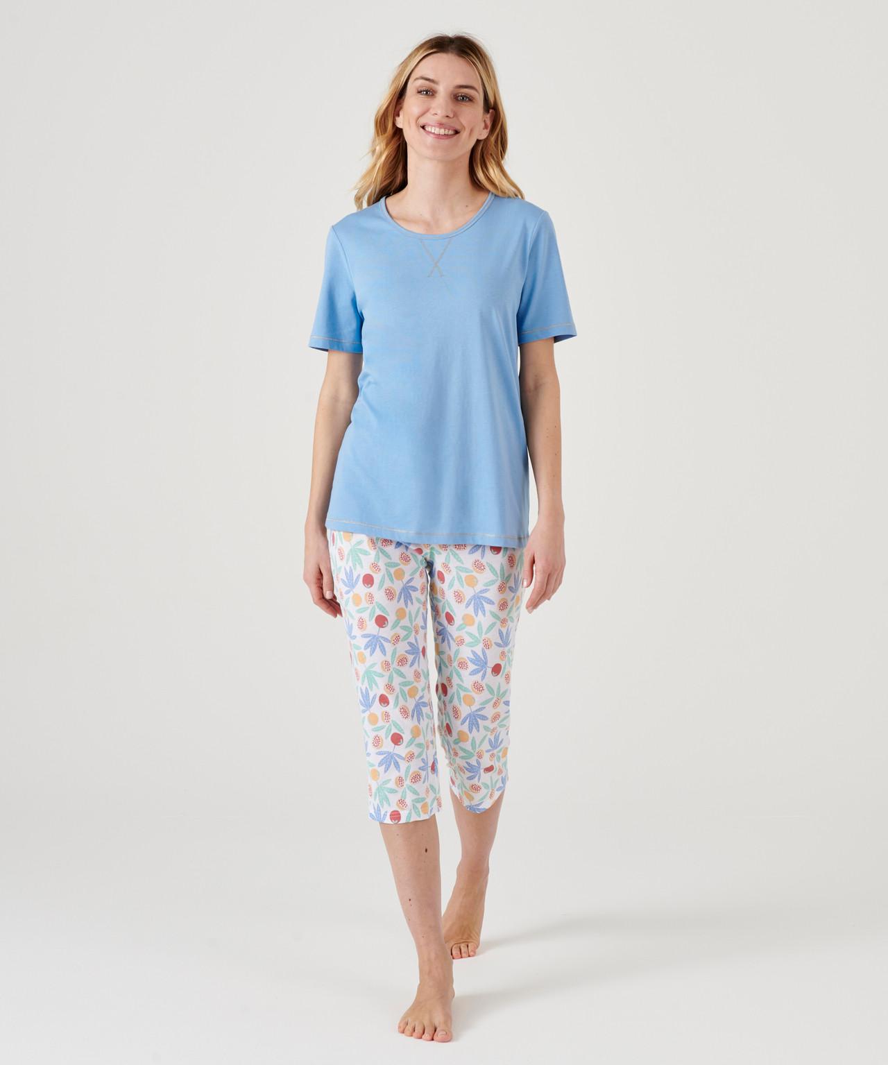 Image of Jersey-kurzpyjama Mit Glänzenden Details. Unisex Grün 34/36
