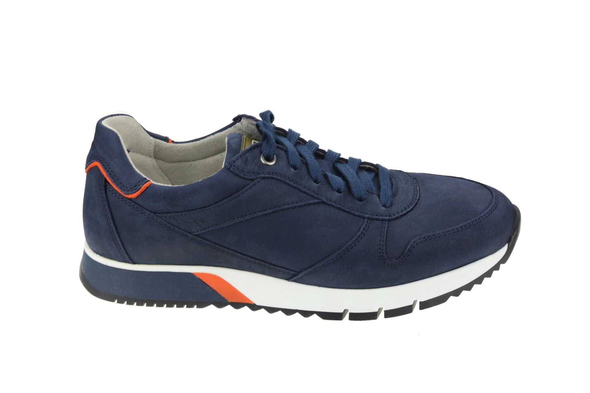Image of Nubuk Sneaker Herren Blau 46.5