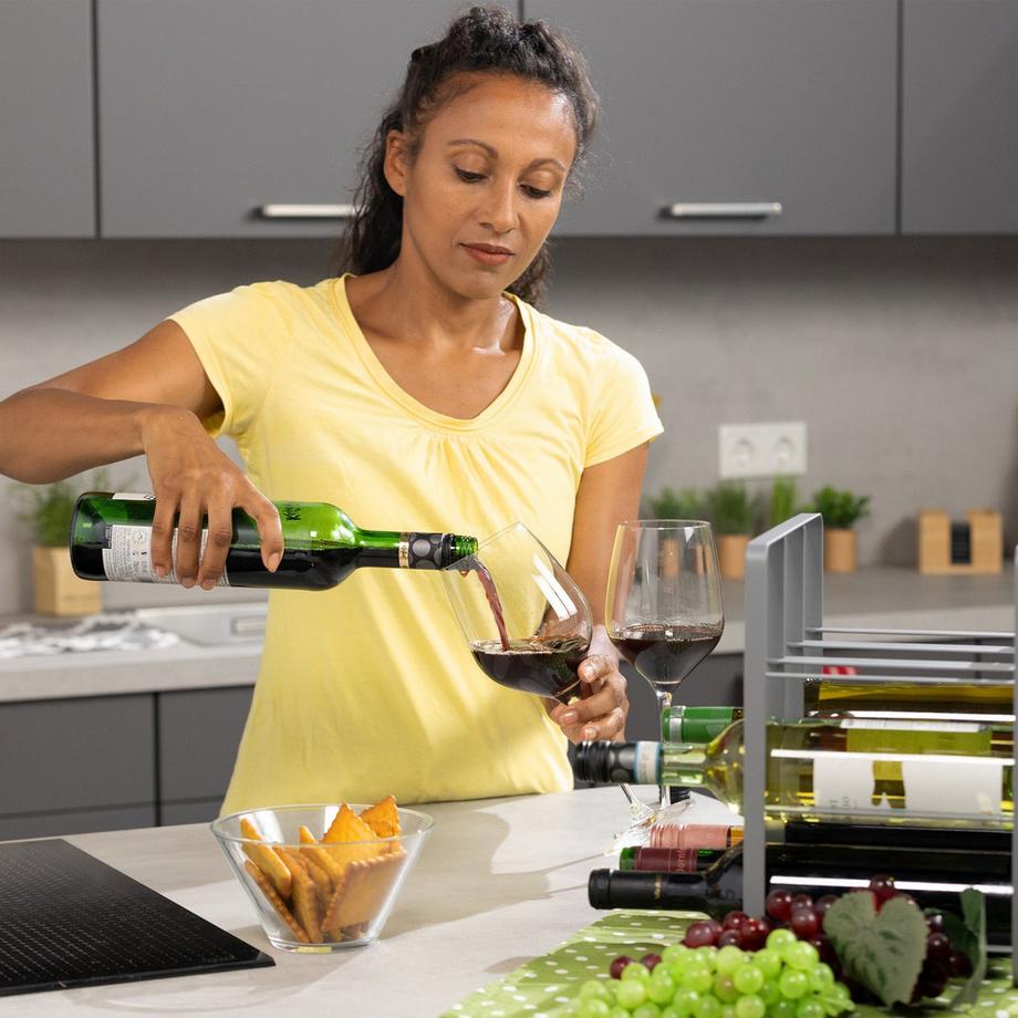 B2X Weinregal aus Metall für 9 Flaschen  