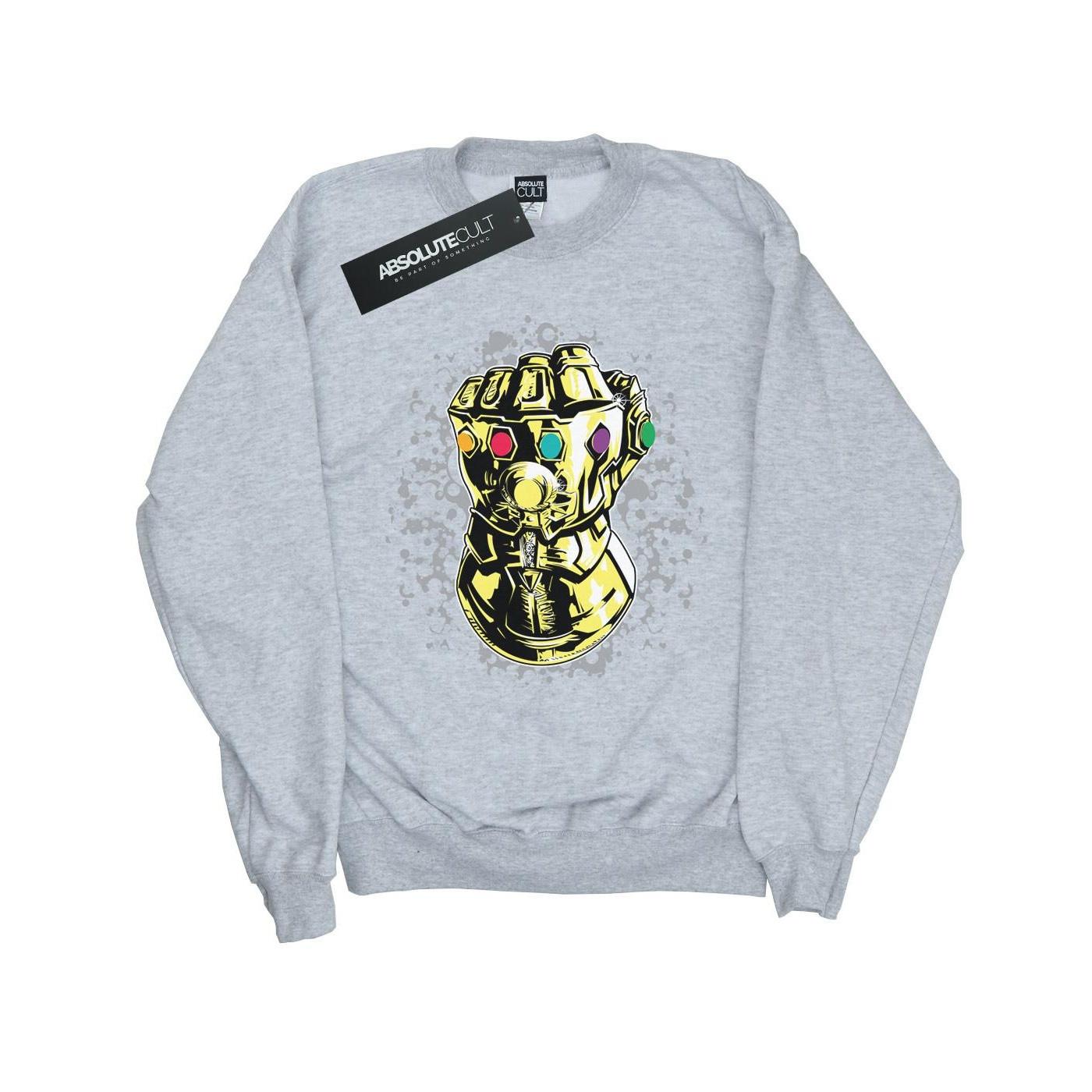 Image of Avengers Infinity War Thanos Fist Sweatshirt Mädchen Grau 116