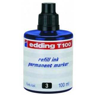 Edding Nachfülltusche T-100 Permanent 100 ml, blau  