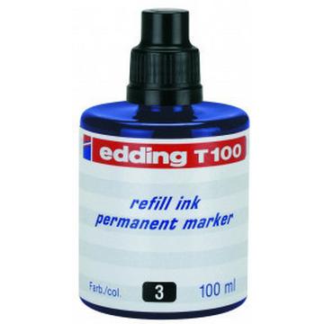 Nachfülltusche T-100 Permanent 100 ml, blau