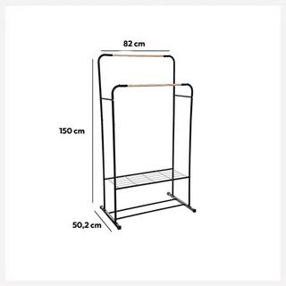 5five Appendiabiti in metallo - nero - 80 x 50 x 150 cm  