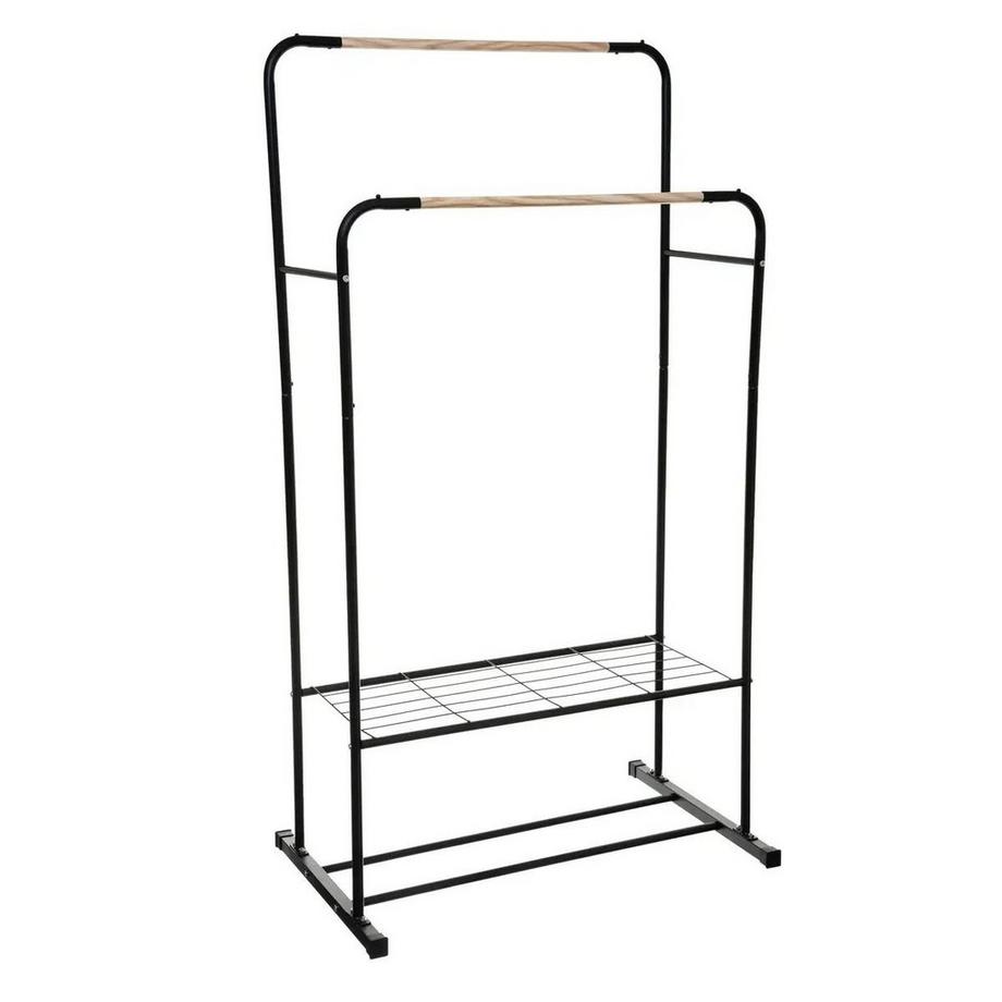 Appendiabiti in metallo - nero - 80 x 50 x 150 cm