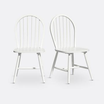 2er-Set Stühle WINDSOR mit Stablehne