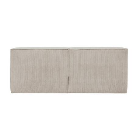 PASCAL MORABITO Tête de lit 220 cm - Velours côtelé - Beige - TIMANO de Pascal Morabito  