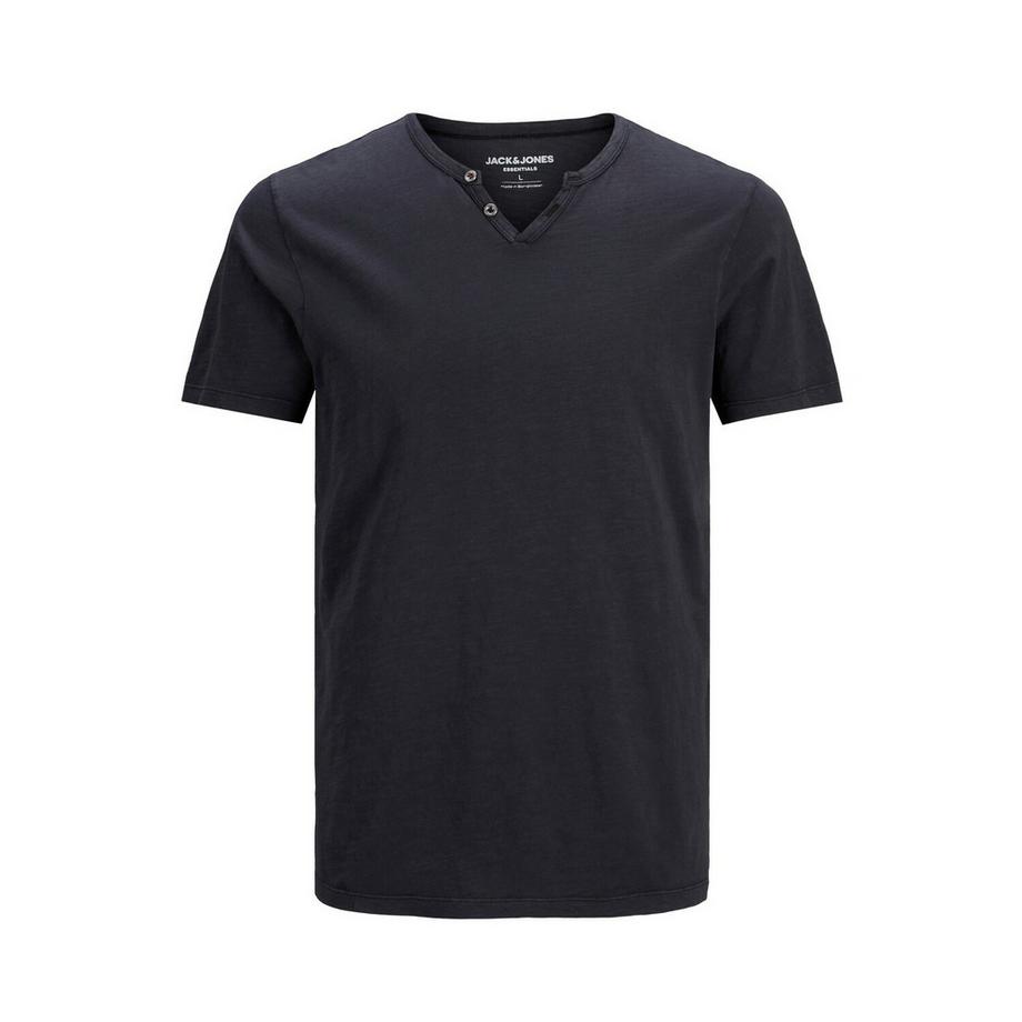 JACK & JONES T-shirt Col Fendu Manches Courtes  