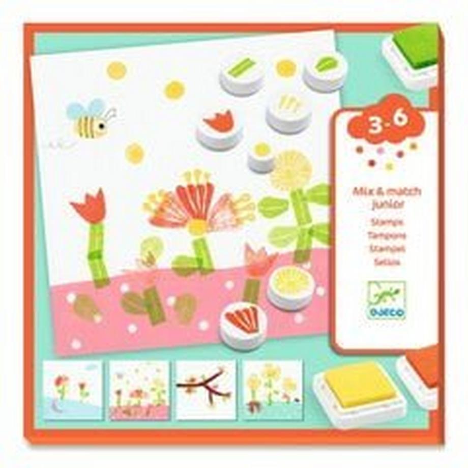 Djeco DJECO Stempelset Blumen  