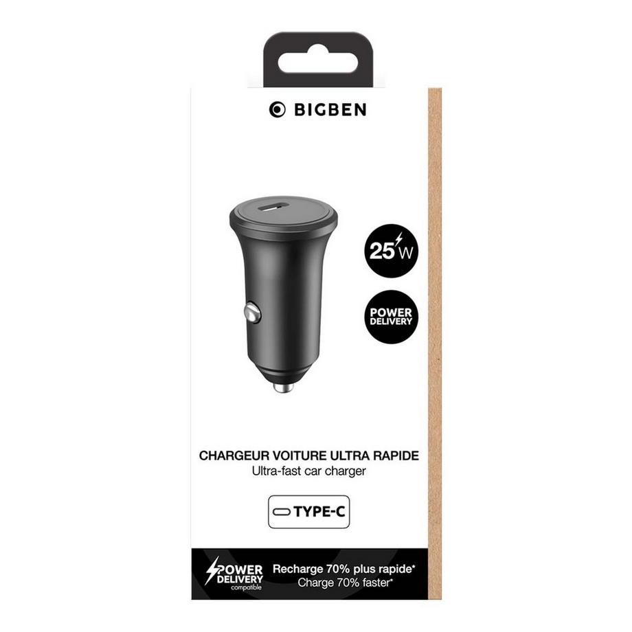 BigBen Connected  Autoladegerät 25W Power Delivery - 100% recyceltes Plastik 