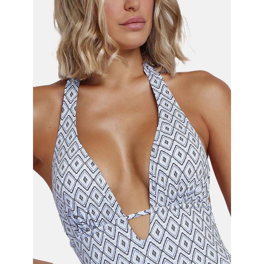 Admas Costume da Bagno Greco Intero Preformato Halterneck  