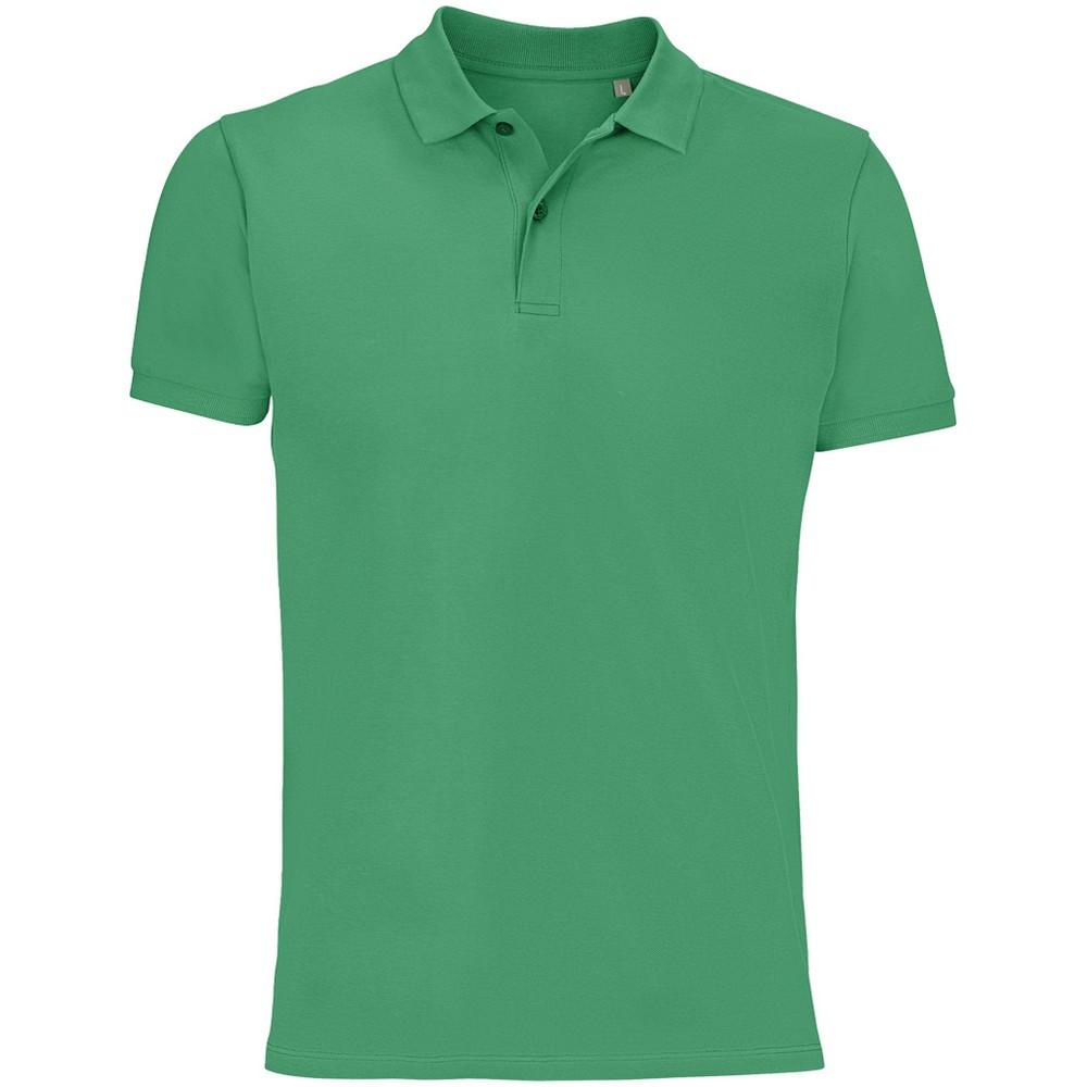 Image of Planet Poloshirt Aus Biologischem Anbau Herren Frühlingsgrün M