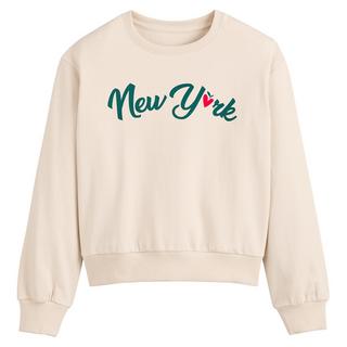 La Redoute Collections  Sweatshirt mit Rundhals und New-York-Motiv 