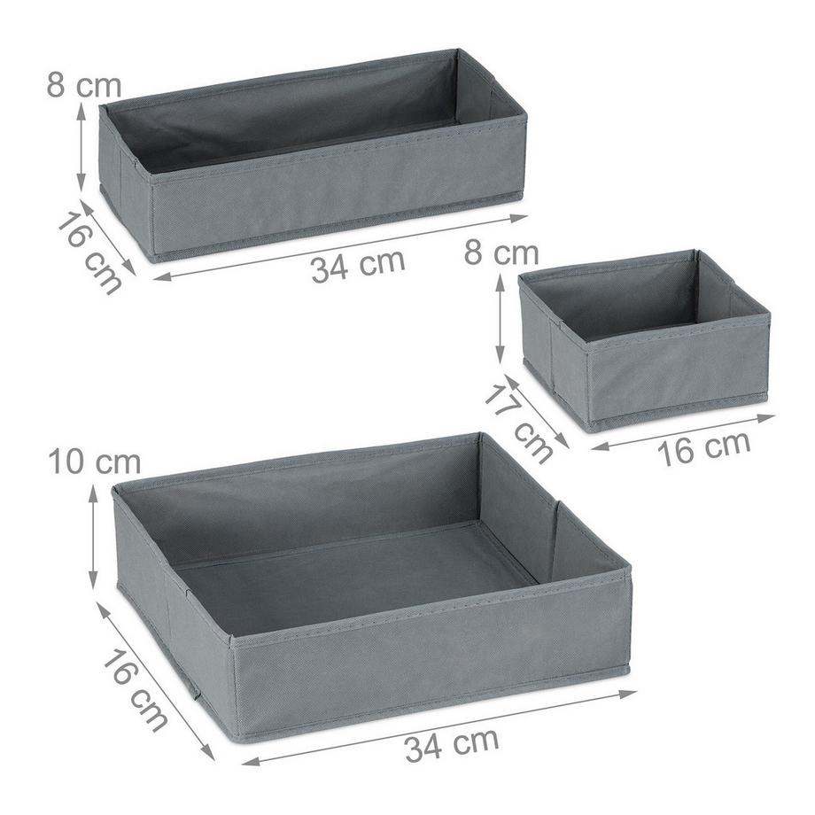 B2X Divisorio per cassetti in pile a 4 scomparti  
