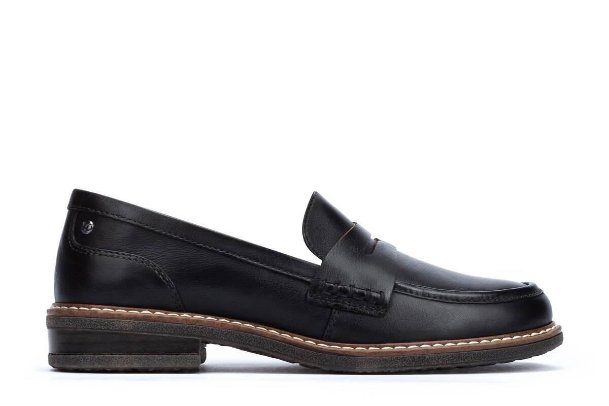 Image of Aldaya - Leder Loafer Damen Schwarz 42