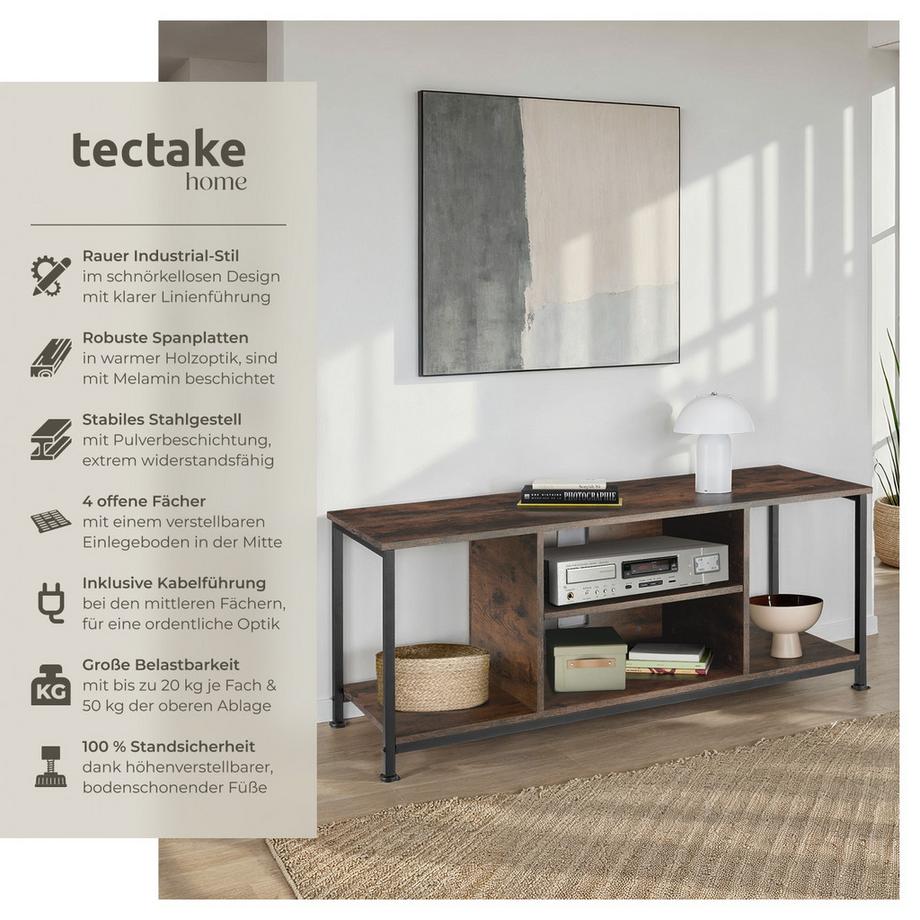 Tectake Mobile TV Denver stile industriale  