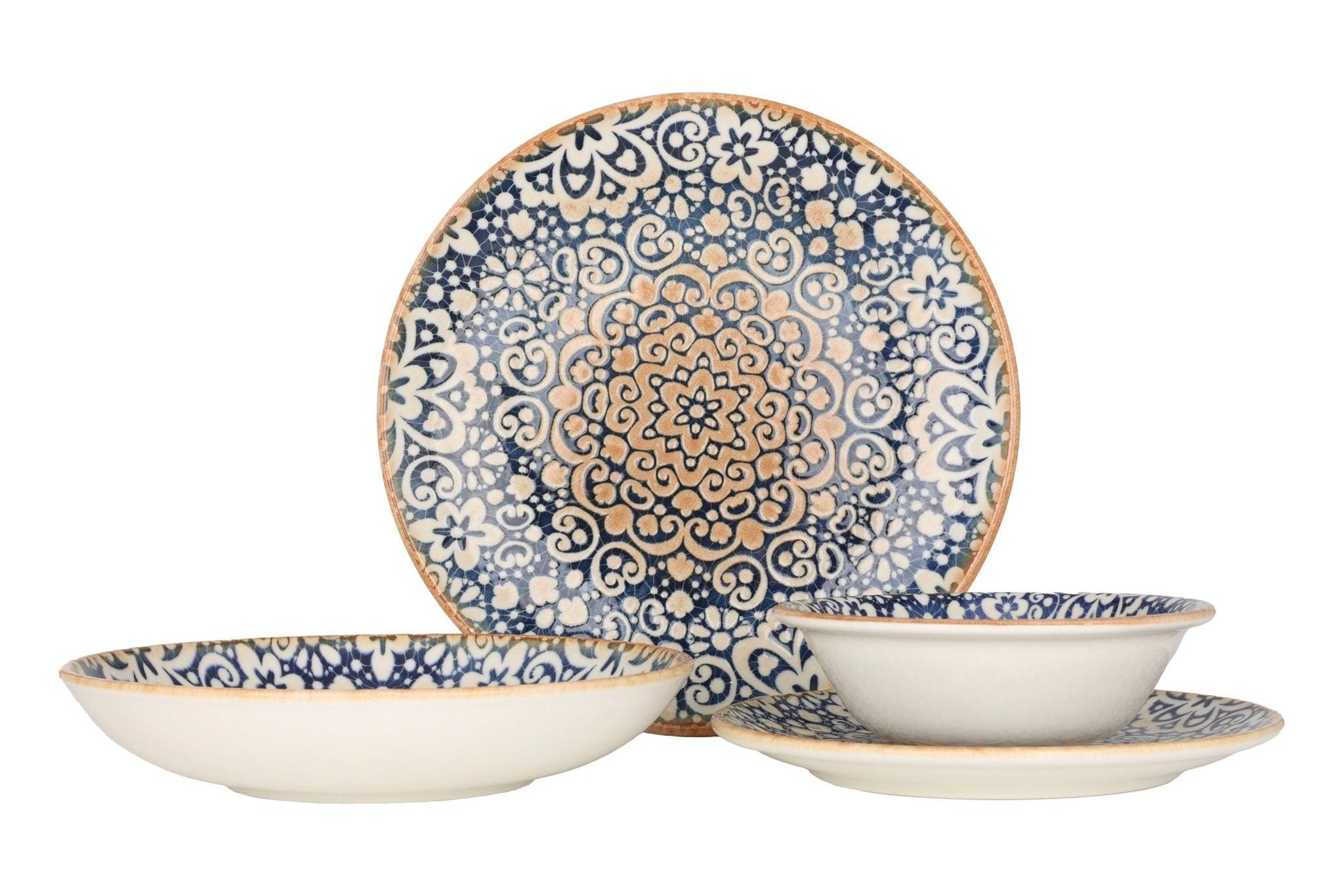 Bonna  Ensembles de vaisselle - Alhambra (Medium)  - 24 pièces - 6 Personnes - Porcelaine 