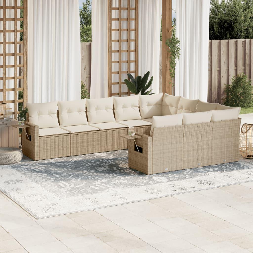 VidaXL set divano da giardino Polirattan  