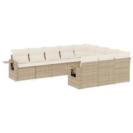 VidaXL set divano da giardino Polirattan  