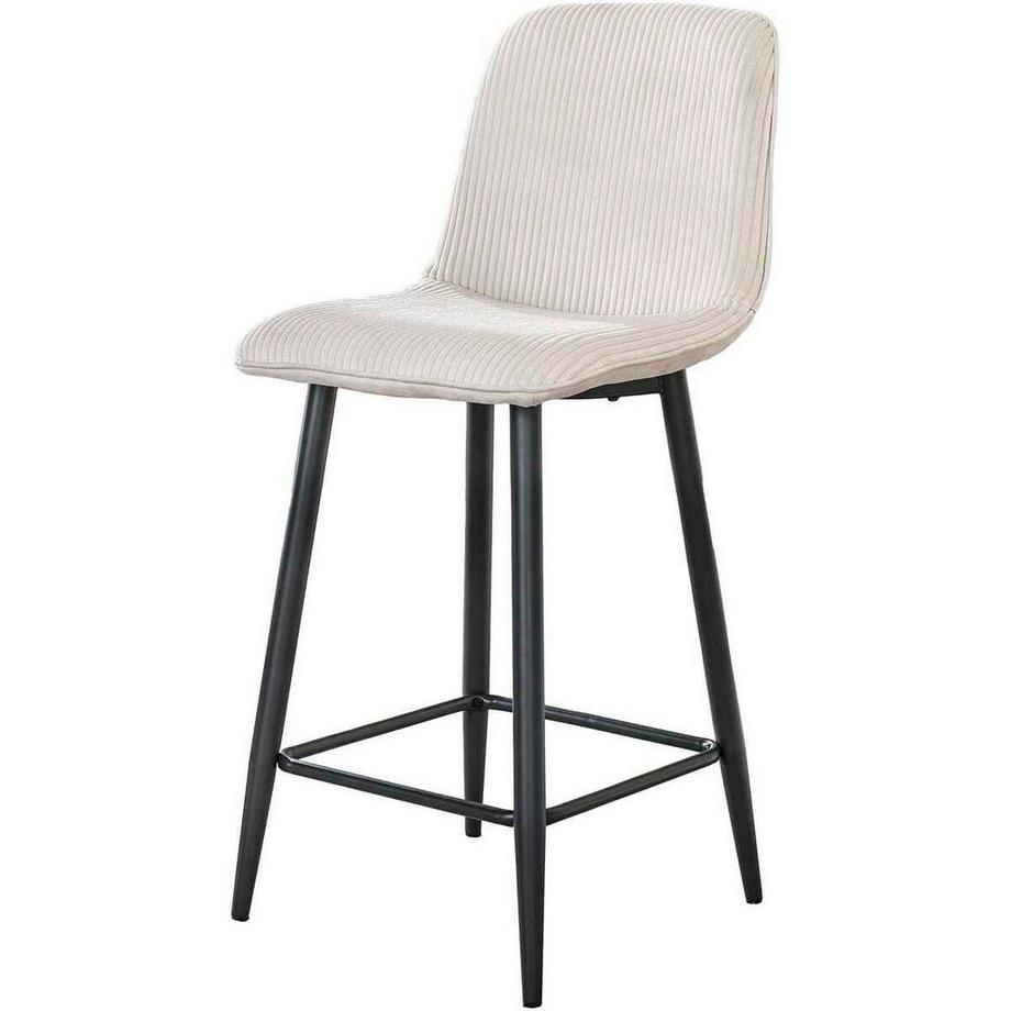 mutoni Barstuhl Rib Rock creme-grau  