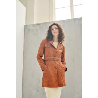 RICANO  Manteau en cuir  Kate, trench avec ceinture 