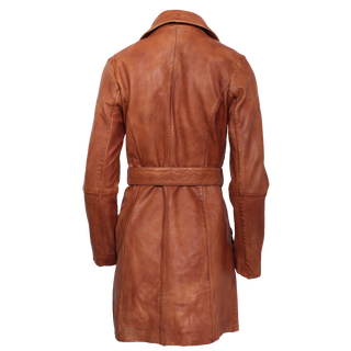 RICANO  Manteau en cuir  Kate, trench avec ceinture 