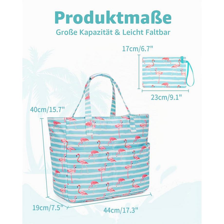 Only-bags.store Sac de plage avec fermeture éclair et compartiment humide  
