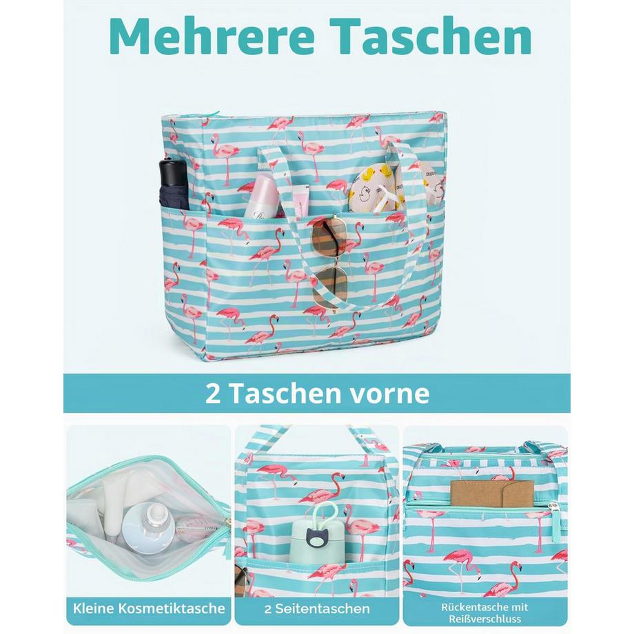 Only-bags.store Sac de plage avec fermeture éclair et compartiment humide  