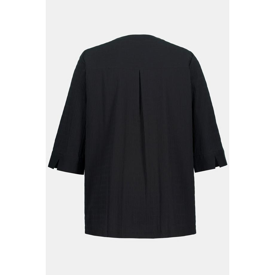 Ulla Popken Tunica Bubble Pieghe Maniche 3/4  
