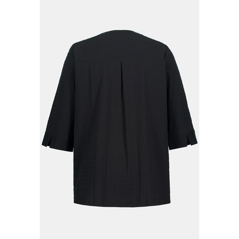 Ulla Popken Tunica Bubble Pieghe Maniche 3/4  