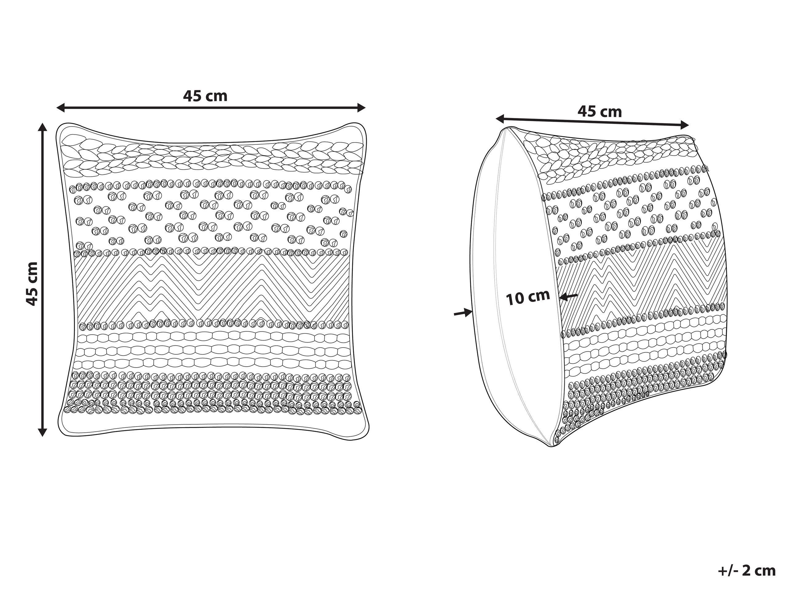 Beliani Coussin en Coton Traditionnel DEWBERRY  