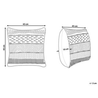Beliani Dekokissen aus Baumwolle Klassisch DEWBERRY  