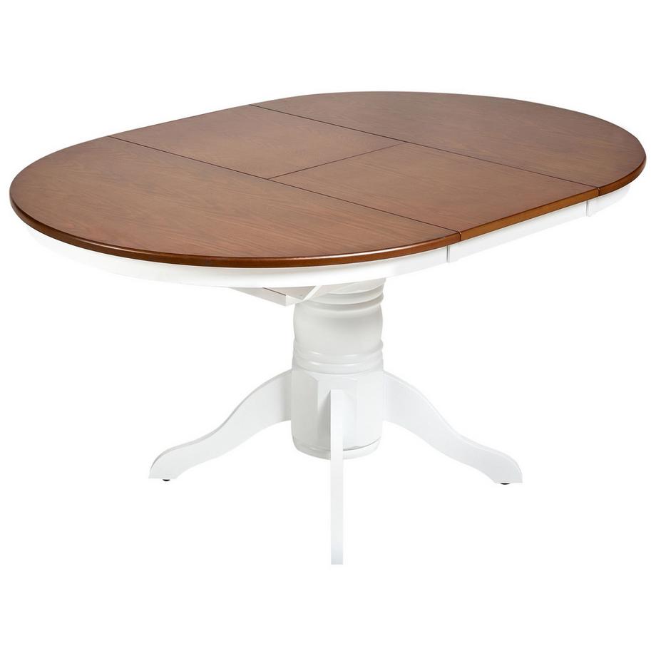 Ausziehbarer Esstisch aus Gummibaumholz Landhausstil AKRON