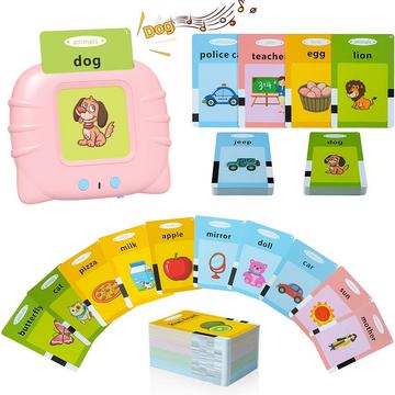 Cartes flash parlantes, jouets d'orthophonie pour enfants, cadeaux sensoriels pour enfants autistes avec 112 cartes flash parlantes