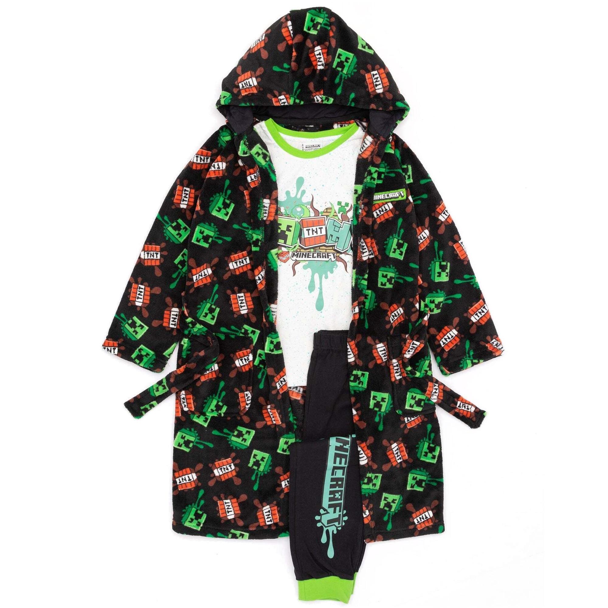 MINECRAFT  Robe de chambre et ensemble de pyjama BOOM! Enfant 