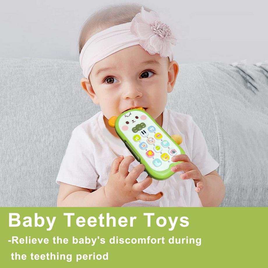 Activity-board  Babyhandy Musikspielzeug, Kinderhandy mit Musiklicht, englischem Ton und verschiedenen Melodien, Babyhandy 