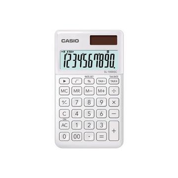 Casio SL-1000SC Calcolatrice tascabile Bianco Display (cifre): 10 a energia solare, a batteria (L x A x P) 71 x