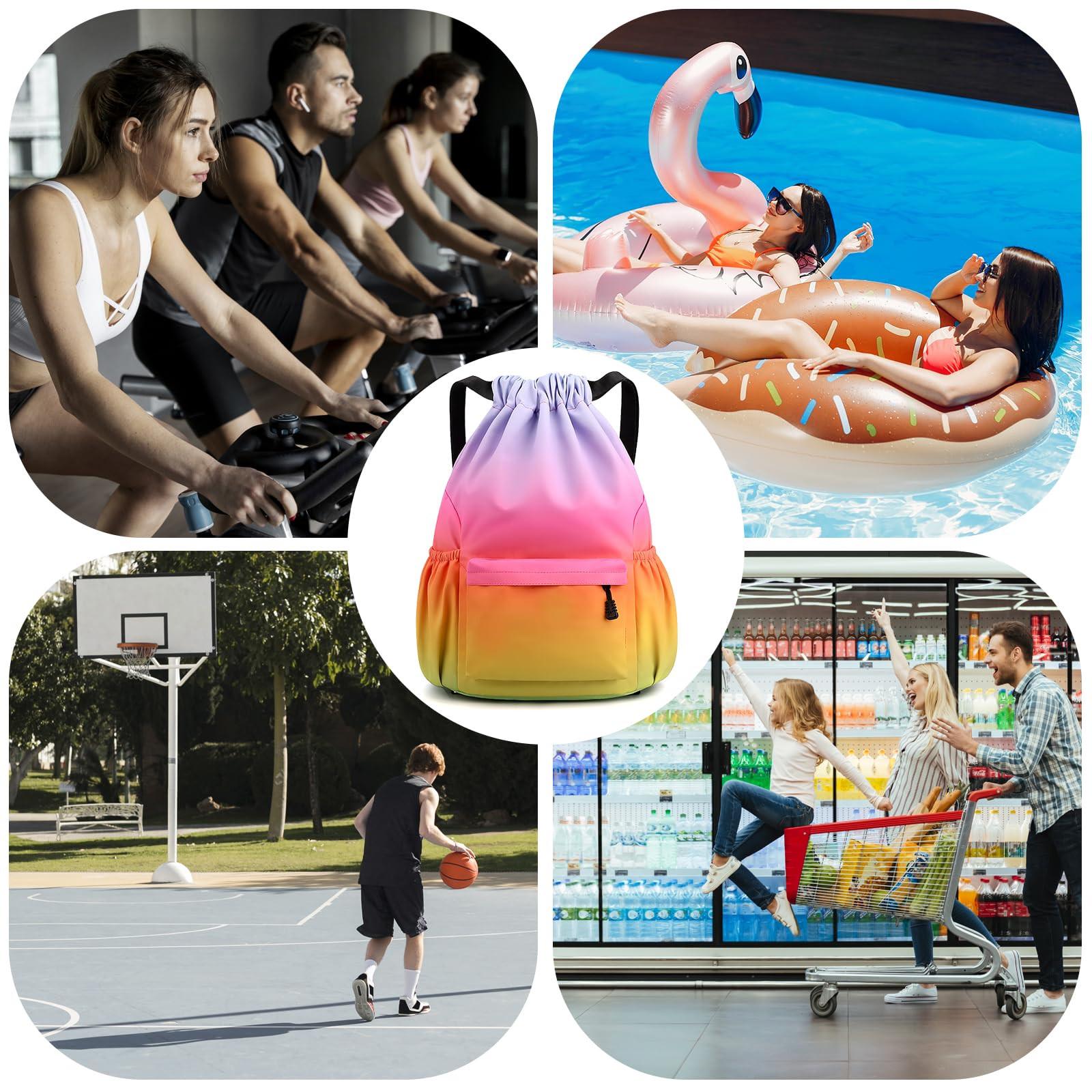 Only-bags.store  sac de sport, sac de grande capacité imperméable avec cordon de serrage, sports de natation 